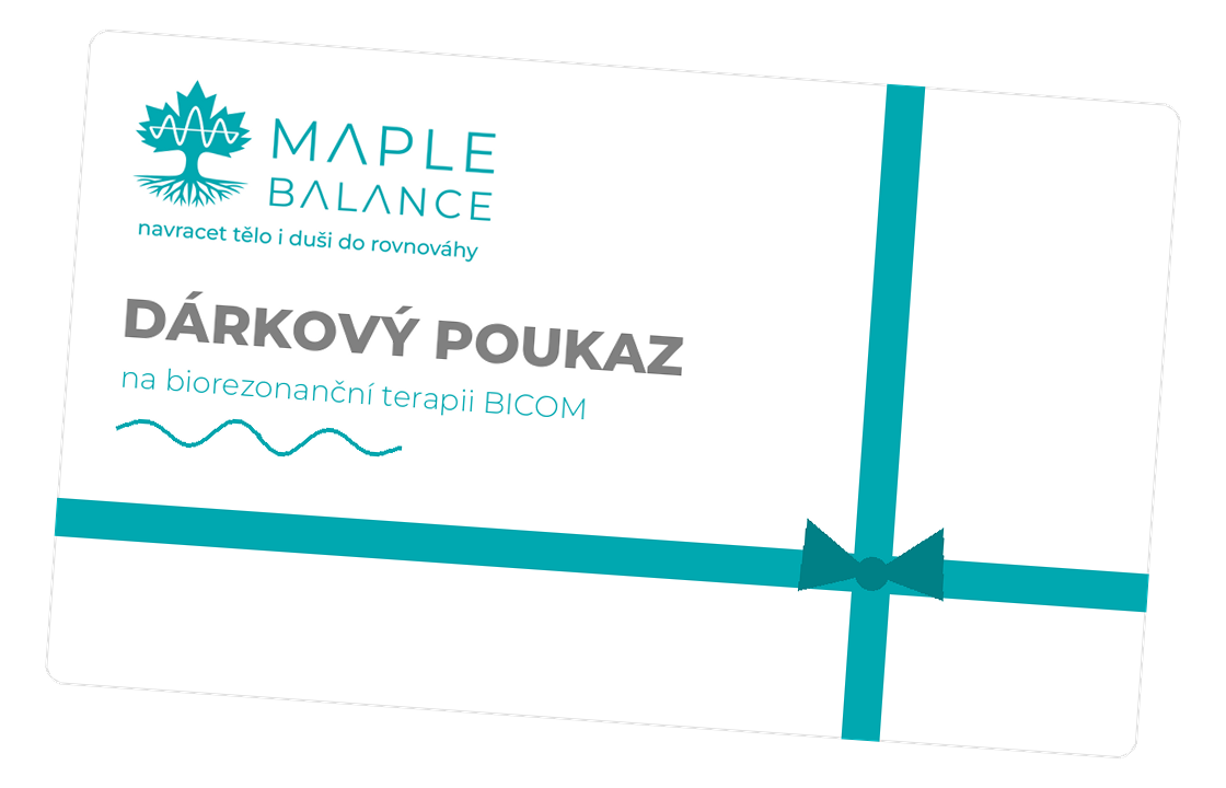 Dárkový poukaz Maple Balance na biorezonanční terapii BICOM